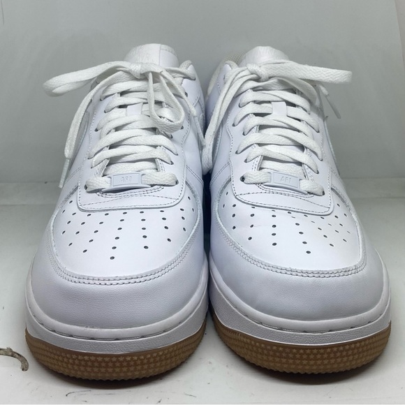 Nike Men's Air Force 1 '07 Low Shoes White/Gum Sole Size 12 - Picture 4 of 14